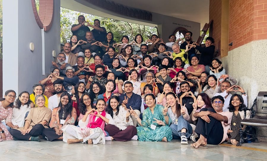 Participants of last year's Spirit of Service retreat outside Ahmedabad